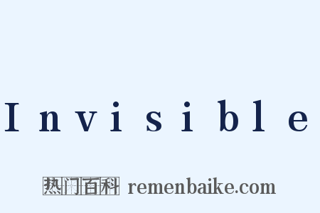 Invisible是什么意思的图片